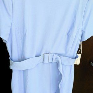 NWT - Calvin Klein, Light Blue, Short Sleeve, Dress with Built in Belt - Size 16